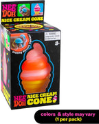 Needoh Nice Cream Cone - Sensory Squeeze Toy by Schylling