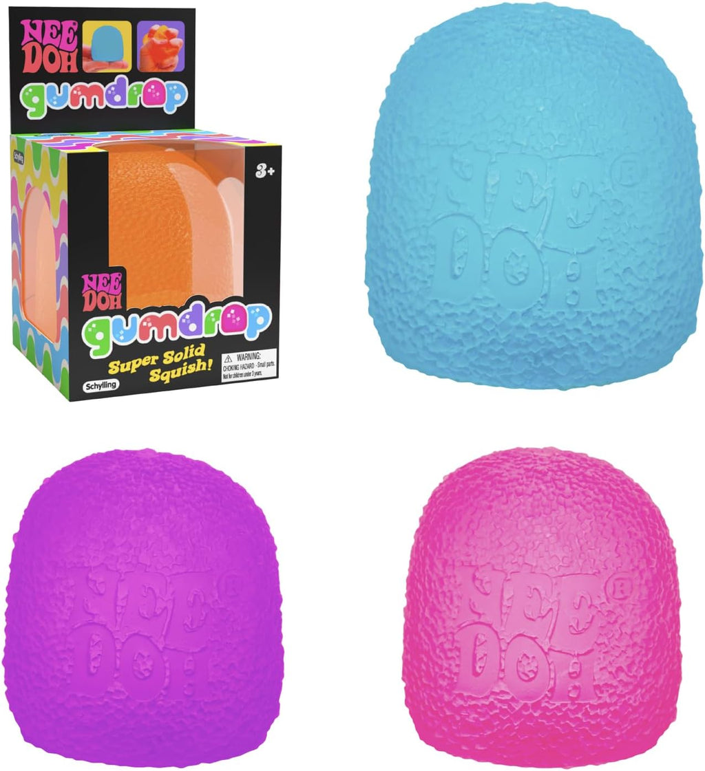 NeeDoh Gumdrop - Textured Sensory Toy with Super Solid Squish