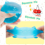 Stress Cat Toy, Sensory Fidget Toy, Sugar Filled Squishy Toys for Kids Stress Relief - High Density Squeeze Balls for Students Calming - Ultra-Soft Decompression Venting Toys